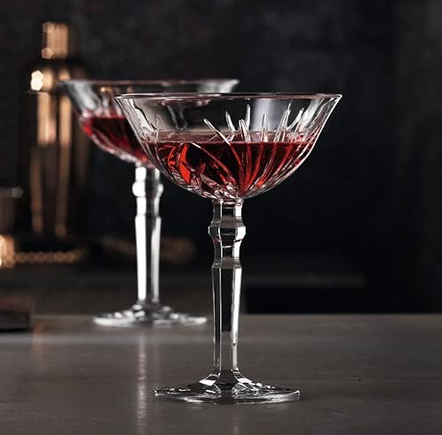 History Company Rudyard Kipling “Pegu Club” Gentlemen’s Club Cocktail Coupe Glass 2-Piece Set (Gift Box Collection) #TOP1