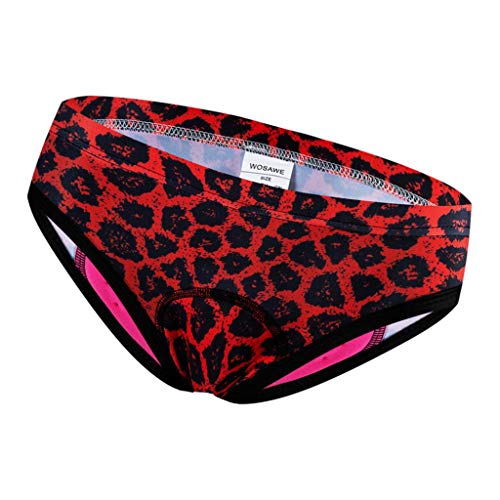 YIJU Cuecas de Ciclismo Femininas com Acolchoado de Bicicleta Cuecas Leves Triangulares - eu