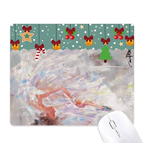 Mouse pad gamer y de oficina con diseño de ballet y superficie suave de pintura