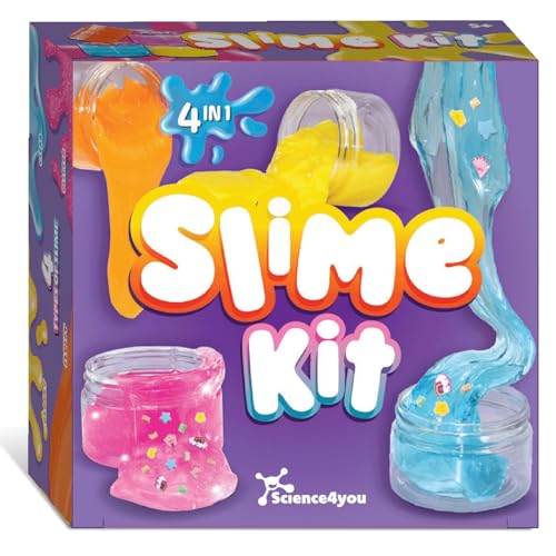 Science4you Kit Slime 4 in 1 per Bambini - Crea Slime...