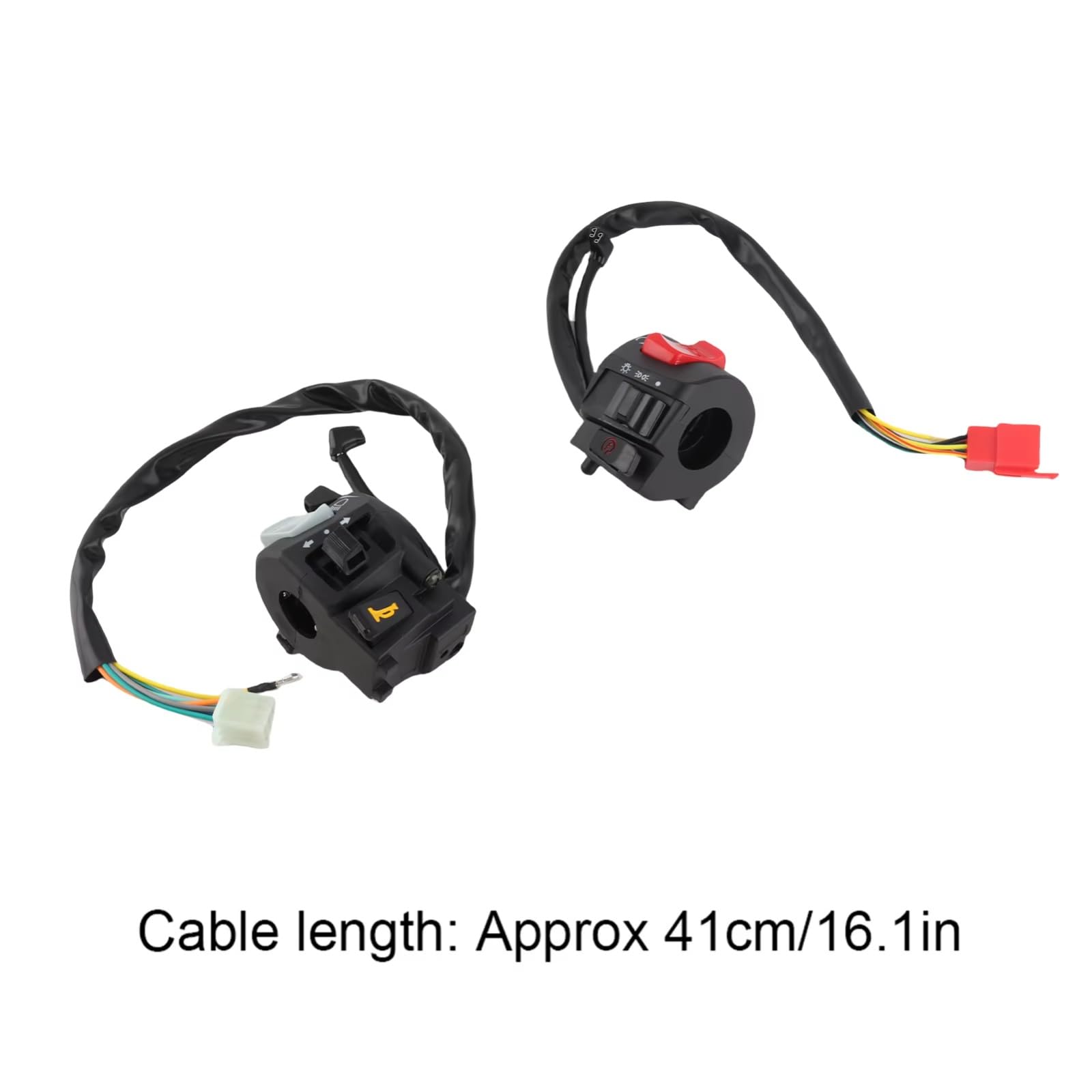 Interruttore Manubrio Da Moto Da 7/8 "22mm Per Pulsante Di Avviamento Elettrico Del Faro Del Segnale Di Svolta Del Clacson Universale Comando Manubrio