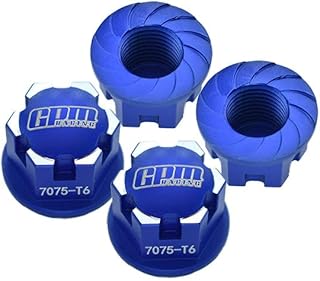 Aluminum 7075-T6 Wheel Lock for Traxxas 1:10 E-Revo 2.0 VXL-86086-4 / Maxx with WideMAXX-89086-4/1:8 4WD Sledge-95076-4 Monster Truck Upgrades - Blue
