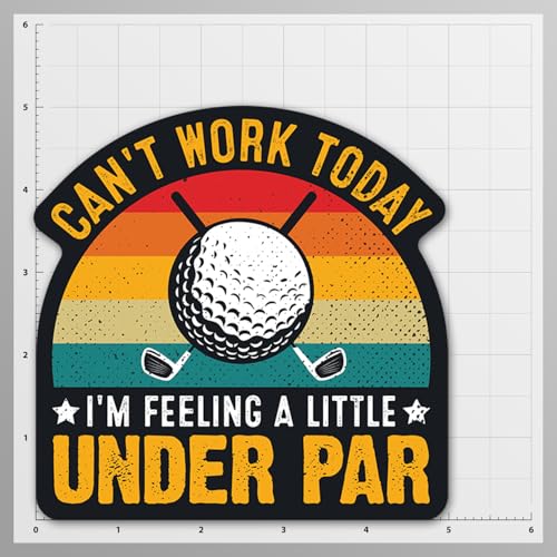 Image of KCD Funny Golf Stickers 10 Humorous Designs, 5-Inch Vinyl Decals Perfect for Cars, Golf Carts & More