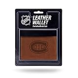 NHL Rico Industries Geldbörse aus Leder, dreifach gefaltet, Innenausstattung, Montreal Canadiens
