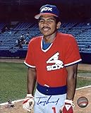 Tony Bernazard Autographed/ Original Signed 8x10 Color Photo Showing Him w/ the Chicago White Sox (Pose 2)