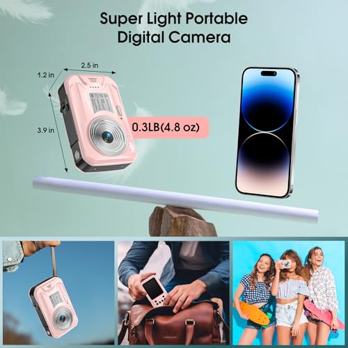 Image of 4K Underwater Camera, Autofocus Floatable Waterproof Camera with IPS HD Screen, 64MP 16FT Waterproof Digital Camera with 16GB Card,