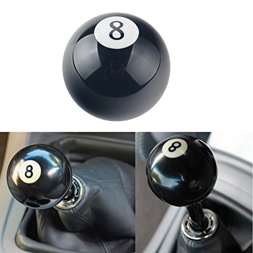 DEWHEL 2 1/4" 8 Ball Manual Gear Shift knob 4 5 6 Speed Universal Black by DEWHEL - Used condition - Image 3