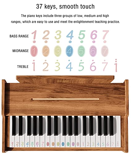 Piano en Bois pour Enfants, Jouets d’orgue électroniques, Peut être joué, Piano à la Maison en Bois pour débutants pour… - Les Beatles, Paul McCartney, John Lennon, RIngo Starr, George Harrison Piano en Bois pour Enfants, Jouets d'orgue électroniques, Peut être joué, Piano à la Maison en Bois pour débutants pour… – Image 7