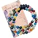 Subherban Handmade Essential Oils Aromatherapy Bracelet or Necklace -TERRA WRAP - Lava Stone Chakra Jewelry for Women