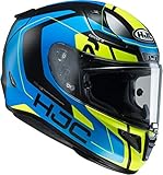 ECE 22. 05 HJC Helmets HJC Helm RPHA 11 CHAKRI MC-24HSF Integralhelm Motorrad + GRATIS VISIER (XXL (62/63)) 13512411, Schwarz Matt/Blau