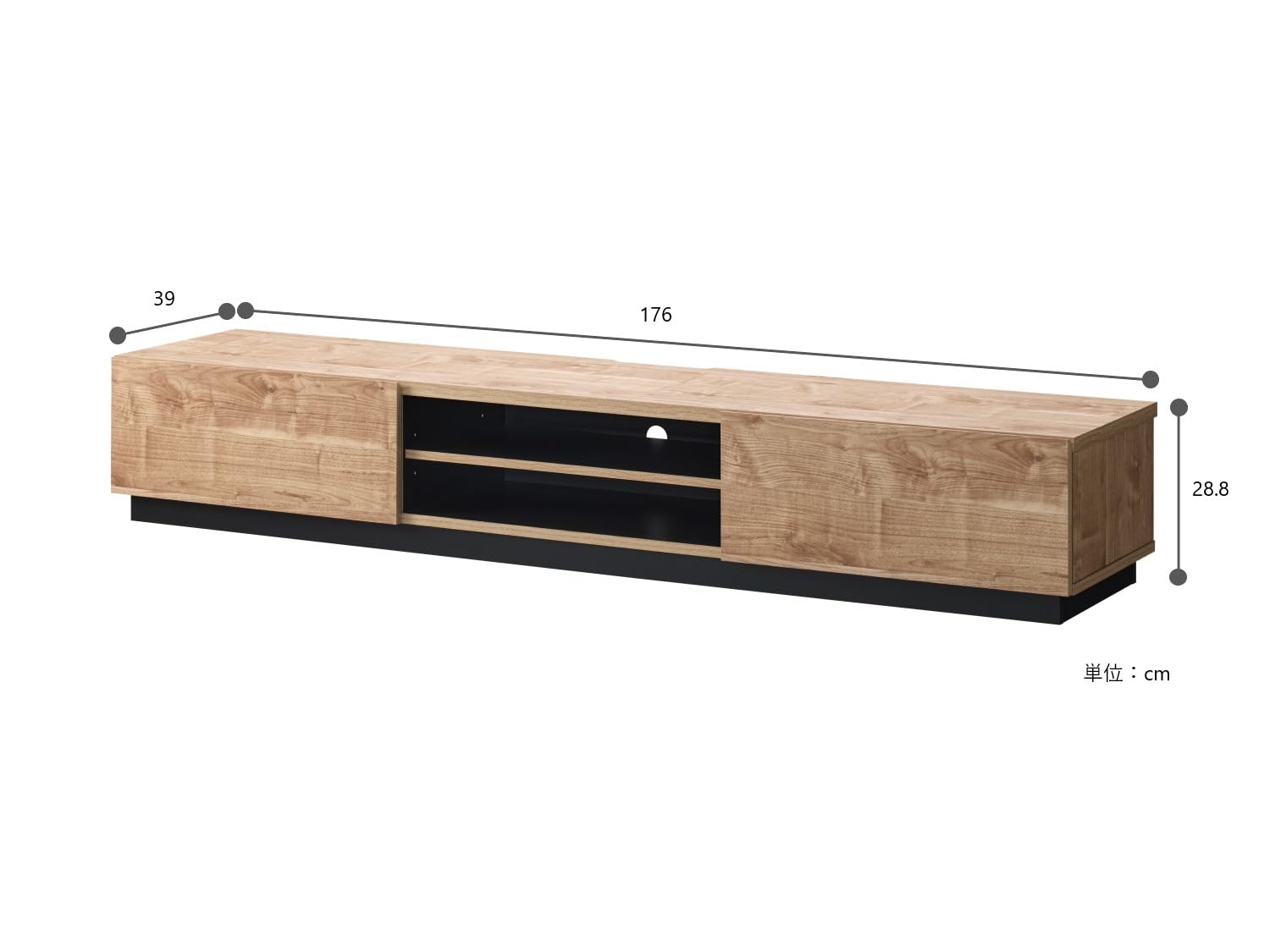 Amazon.co.jp: Asahiwood LIA-3018AV-NA TV Stand, Compatible with