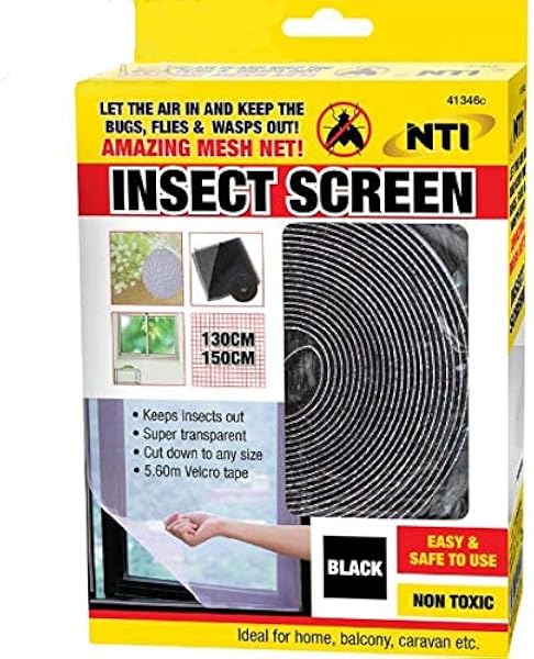NTI Window Insect Screen Transparent Mesh Velcro Screen