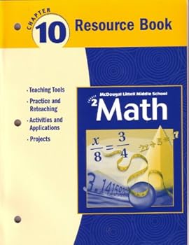 Paperback McDougal Littell Middle School Math, Course 2: Resource Book Chapter 10 Book