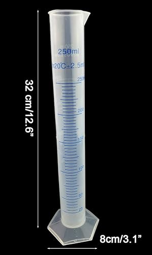 Miniatura 3 de Winterworm® 8.5 fl oz 2.5L Graduado Plástico Transparente Graduado Cilindro