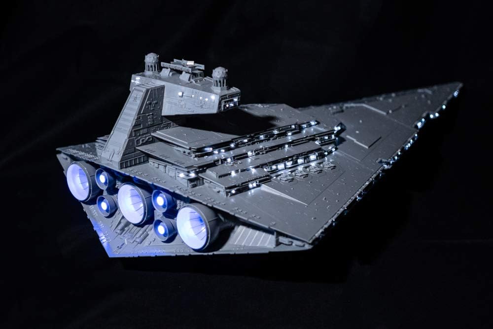 LED Lights for Star Wars Imperial Star Destroyer Model Kit Starship Lighting Compatible with Lego 75190, 6211, Revell 06719, Bandai Building Kits [Model Not Inlcuded]