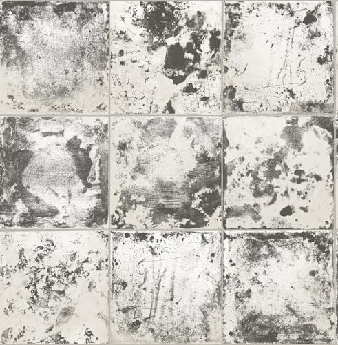 NuWallpaper Metal Sheet Charcoal Peel and Stick Wallpaper