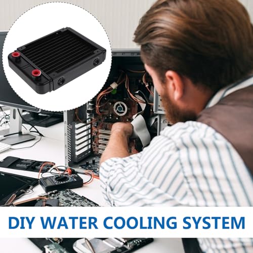 Sistema de refrigeración por agua DIY ARTIBETTER radiador de aluminio negro para PC 2