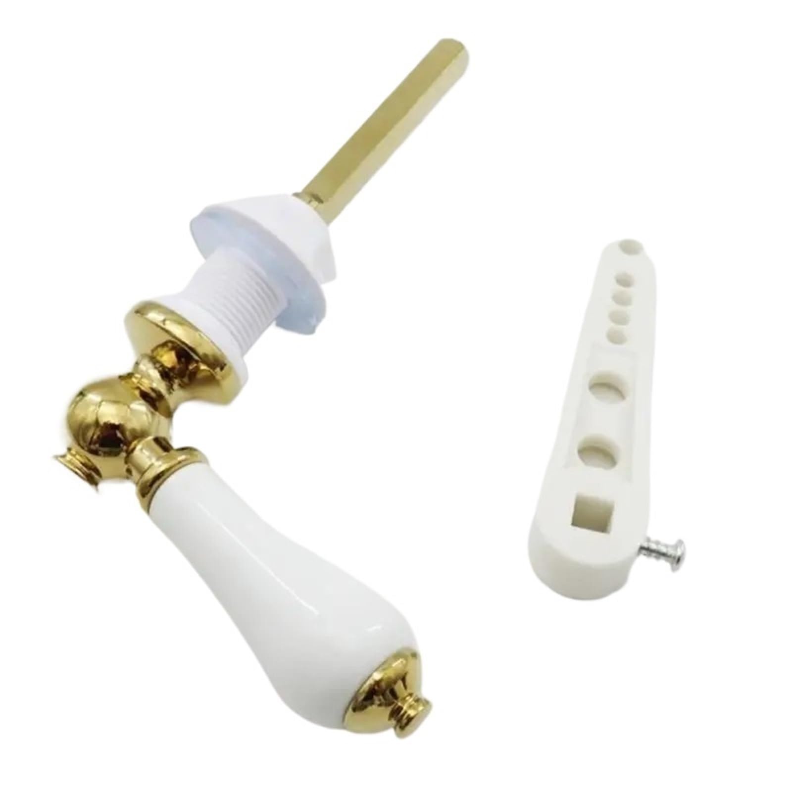 Mlyvax 1 PCS Victorians Styles Ceramics Toilet Flush Handle Sturdy Zinc Alloy Cores Accessory