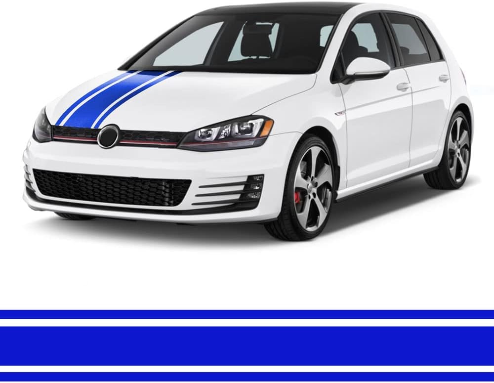 Quattroerre Racing Triple Stripes, Blue, 80 mm x 5 mt