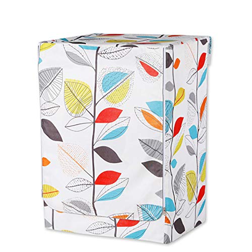 Funda Lavadora Exterior Impermeable Cubierta de la lavadora Frontal Carga Hogar Perrador solar a prueba polvo Secador tela a agua Funda protectora(60x57x85cm L)