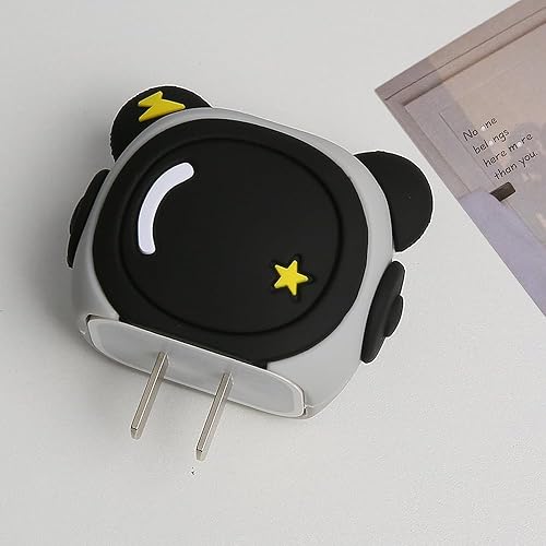 Miniatura 6 de Funda de cargador compatible con iPhone 20 W, adaptador de corriente USB-C, cargador 3D, diseño de dibujos animados, cubierta protectora de cable