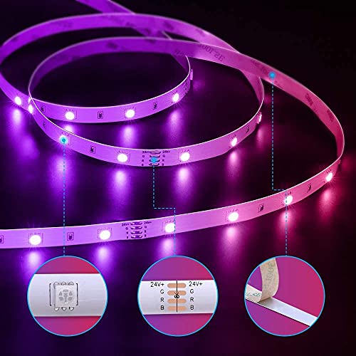 Image of GoHigh Dream 5m /16.4ft Smart LED Wi-Fi Strip Lights - RGB Dimmable, App & Voice Controlled, Music Sync - Ideal for Home Decor, Parties & Ambiance - Alexa & Google Assistant Compatible