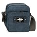 Pepe Jeans Vivac Sac à bandoulière en coton et polyuréthane Bleu 15 x 19,5 x 6 cm