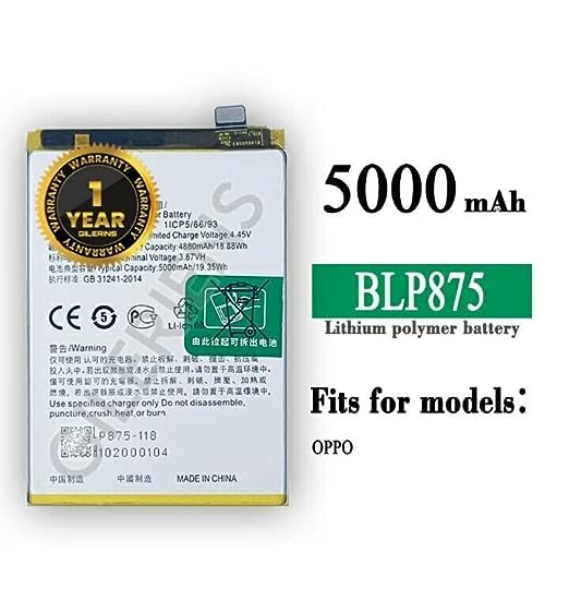 Image of Original BLP875 Battery for Oppo Q3S Battery with 1 Year Warranty** (E298)