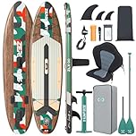 ZLX SUP Gonfiabile 320x84cm, SUP Con Accessori Completi, Tavola SUP Max 200 Kg, Pinna Centrale Unica, Pad Deck Antiscivolo, Tavola SUP Gonfiabile Per Adulti, Principianti, Tutti I Livelli