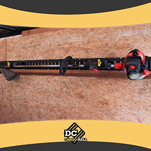 DC Cargo Mall E Track Tool Holder with Locking Handle – (2 Pack) Heavy Duty Weed Eater, Trimmer & Shovel Rack for Enclosed Trailers