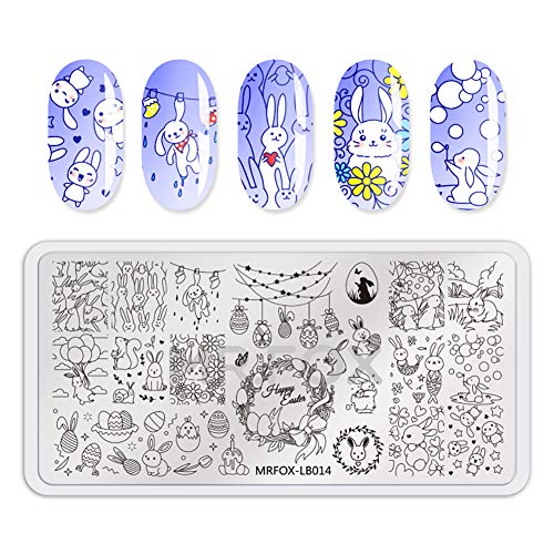 Mr. Fox Nailed Board Set Feather Fox Rabbit Easter Tropical Beach Fruit Bear Cartoon Art DIY Hot Print Template
