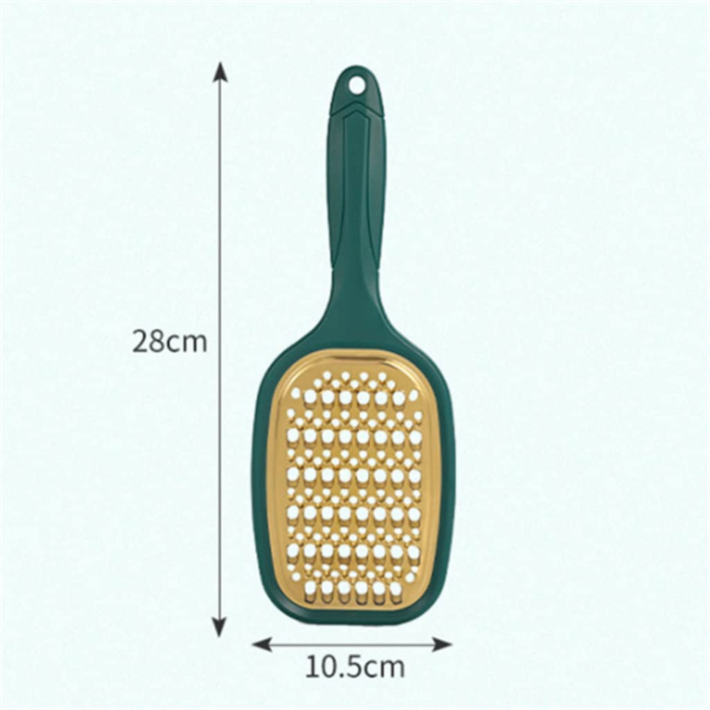 JFDBGU Stainless Steel Potato Cucumber Carrot Grater Vegetable Fruit Peeler Vegetable Slicer Handheld(Green)