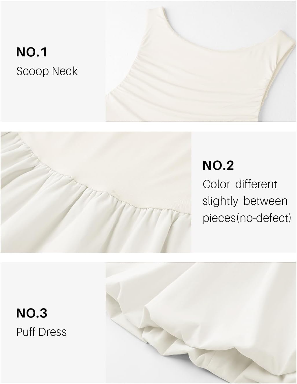 ZESICA Womens Summer Sleeveless Bubble Mini Dress 2026 Boat Neck Ruched A Line Short Cocktail Party Dresses - Image 6