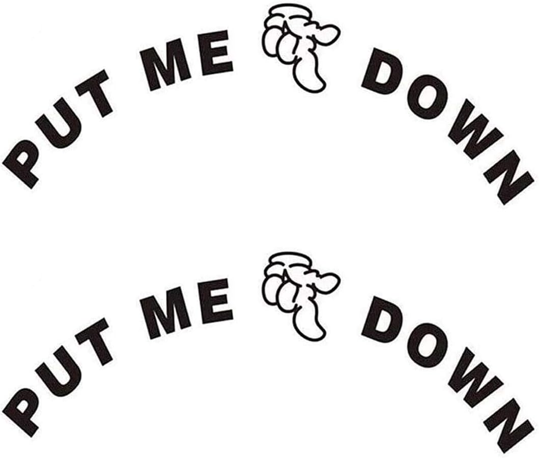 Put Me Down Washroom Toilet Sticker Bathroom Decoration Wall Stickers Home Furnishing Decorative Wall Paper DIY Décor(2 Pack, Put ME Down)