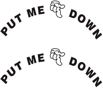 Put Me Down Washroom Toilet Sticker Bathroom Decoration Wall Stickers Home Furnishing Decorative Wall Paper DIY Decor2 Pack, Put ME Down