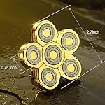 FOXSONIC Gold Men's 6 Blades Electric Shaver Replacement Head Electric Razor Blade Replacement Head 6 Blades Head Shaver…