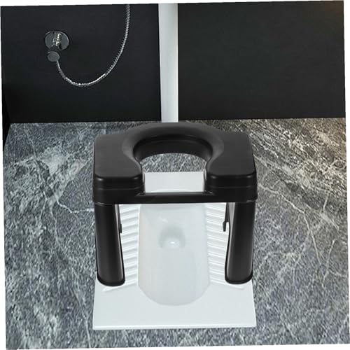 Taburete para inodoro para sentadillas de 26,5 cm y alza de baño ergonómica 4