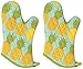 Now Designs Basic Oven Mitt, Pineapples, Set of 2