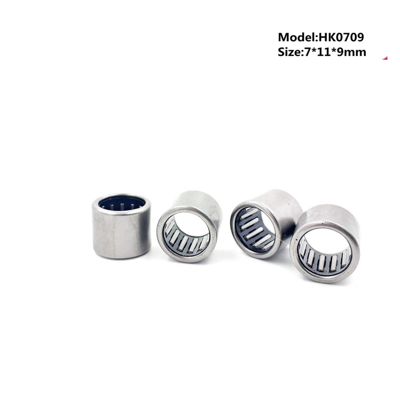 Cojinete de rodillos, HK0709 HK071109 Rodamientos de agujas Rodamiento copa estirada 7X11X9mm 071109(20pcs)