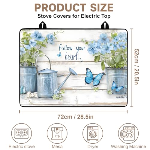Image of Stove Burner Covers Non-Slip Electric Cooktop Protector Mat (G253991)