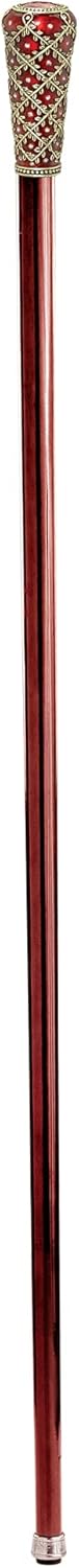 Design Toscano FH224 Imperial Collection Romanov Style Premium Enameled Crown of Laurel Walking Stick, full color : Clothing, Shoes & Jewelry