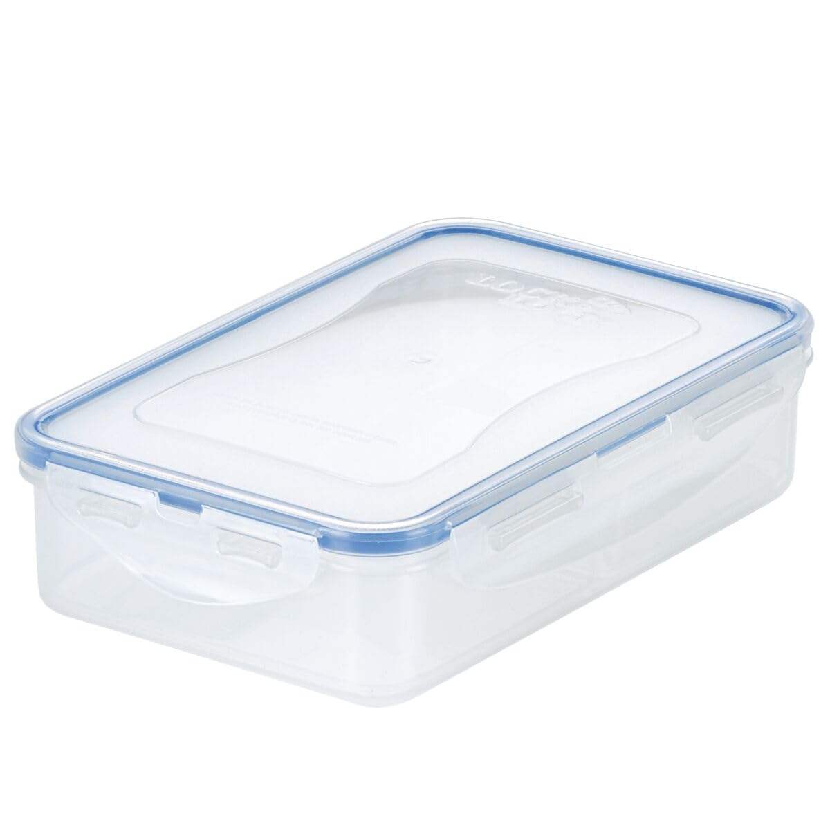LOCK & LOCK Easy Essentials On The Go Meal Prep Lunch Box, Airtight Containers with Lid, BPA Free, Rectangle (3 Section) -27 oz, Clear