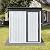 5x3 FT Galvanized Steel Garden Shed, Simple & Sturdy Outdoor Storage with Sloped Water-Resistant Roof for Secure Backyard, Patio & Garage Storage, White