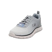 Skechers Scarpe da Ginnastica Track Ripkent Uomo, Grigio Chiaro Mesh Sintetico, 42.5 EU