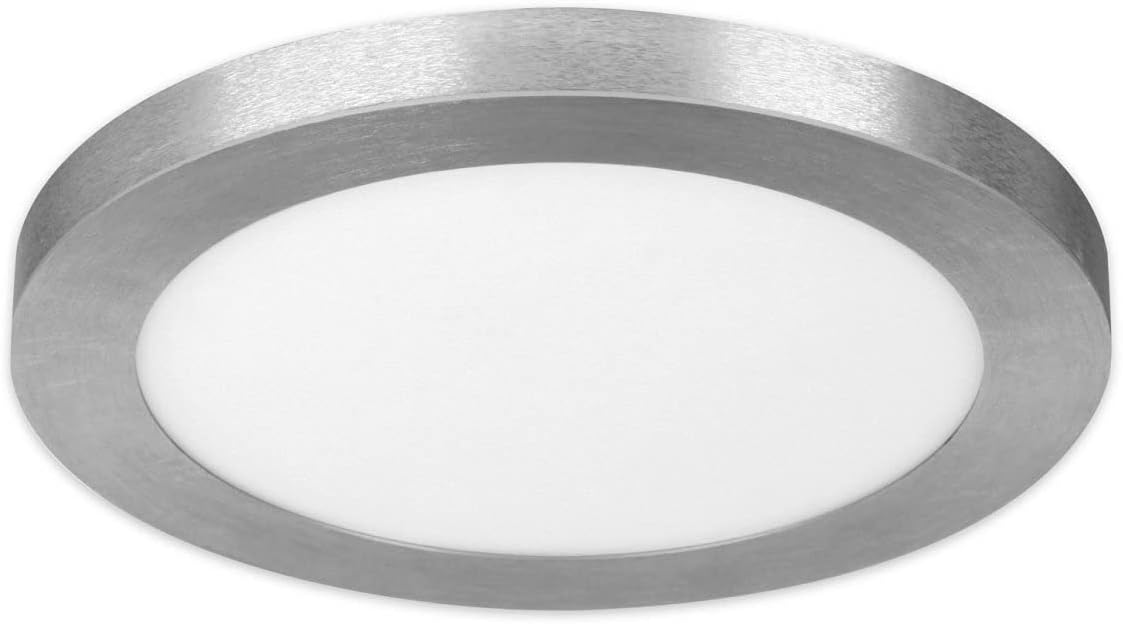 Feit Electric 13 in. W x 13.1 in. L Nickel LED Flat Panel Light Fixture