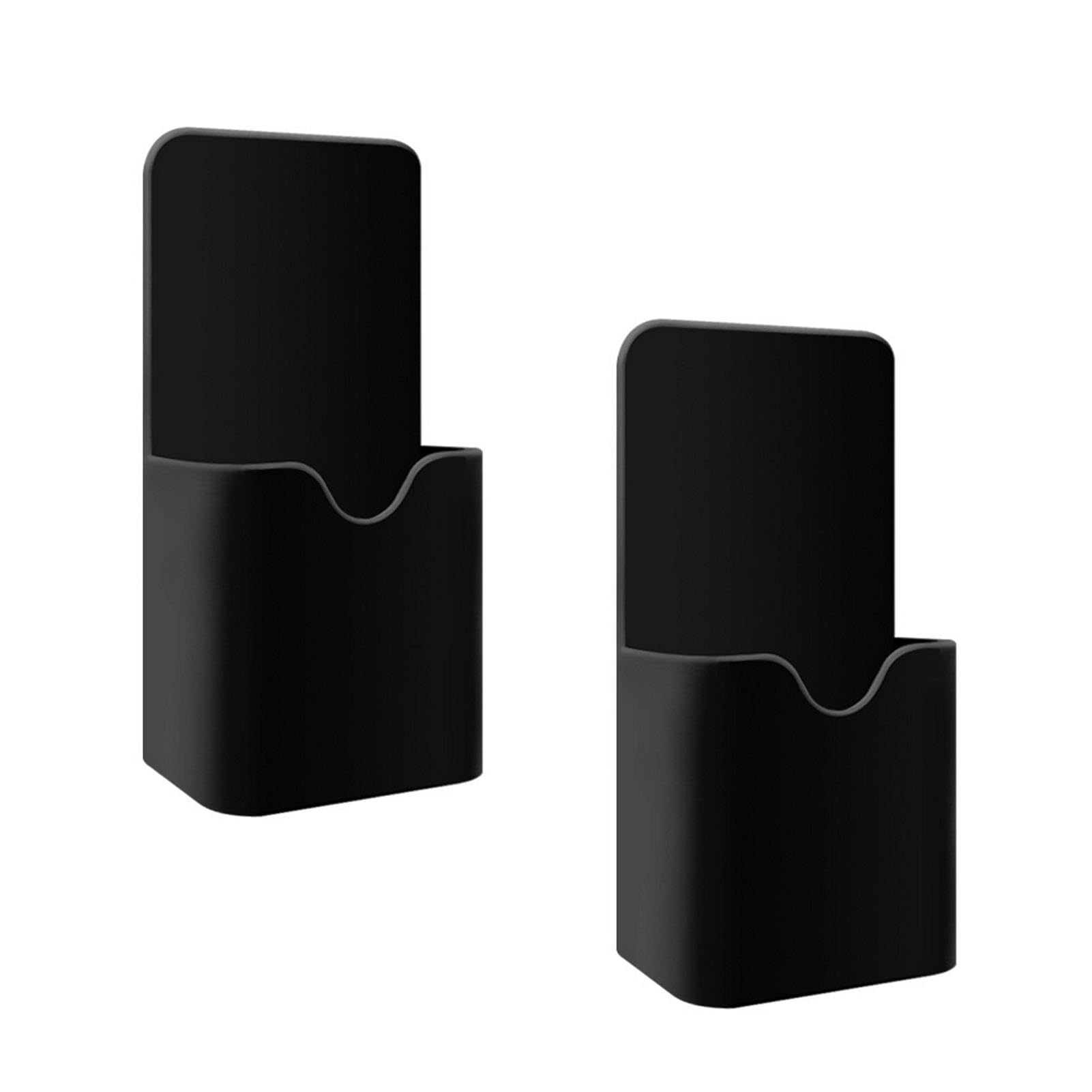 Ulmervion Magnetic Pen Holder, 2 PCS Magnetic Pen Holder for Whiteboard, Refrigerators, Home, Office (Black)