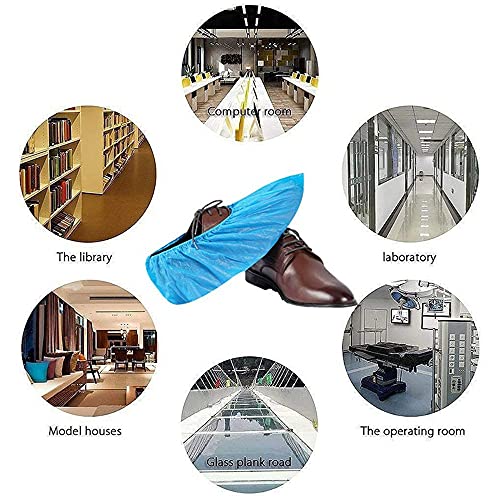 ALINNA Disposable Shoe Covers, Waterproof Slip Resistant Non-Slip, Durable for Construction, Workplace, Indoor Carpet Floor Protection, One Size Fits Most(10 Pack - 5 Pairs) - Thumbnail 6