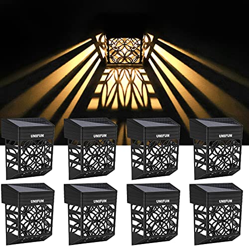 Unifun solar fence lights, solar decorative garden lights, waterp…
