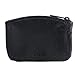 CTM Leather Credit Card Pouch and Coin Holder, Black