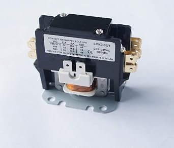 Air Conditioner Contactor Condenser Contactor Compressor Contactor 1P FLA 32Amp 24V Coil